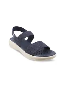 Metro Women Blue Open Toe Flats