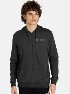 Puma Men Slim Fit Hooded Cotton Bomber Track Jacket