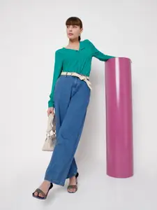 Vero Moda Women Green Casual Shirt