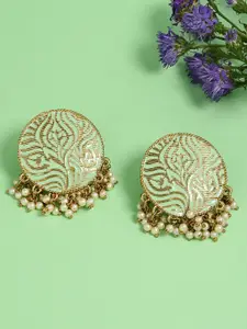 Fida Gold-Plated Contemporary Studs Earrings