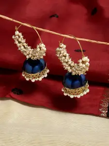 Fida Gold-Toned Contemporary Jhumkas Earrings
