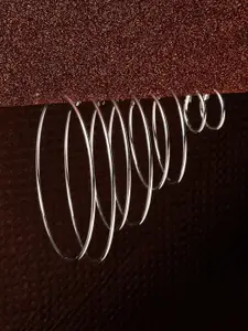 Accessorize London Set Of 4 Simple Hoop Earrings