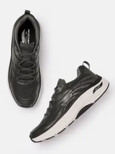 Skechers Men Charcoal MAX CUSHIONING ARCH FIT - ENIGMA Running Shoes