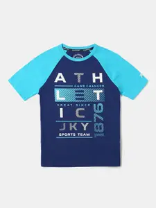 Jockey Boys Super Combed Cotton Graphic Printed Round Neck Half Sleeve T-shirt - AB19