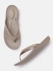 Skechers Women Taupe Bungalow - feeling Fancy Thong Flip-Flops