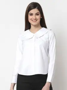 Style Quotient Women White Smart Semiformal Shirt