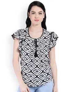Style Quotient Women White Printed Top