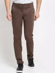 Cantabil Men Brown Original Pure Cotton Trousers