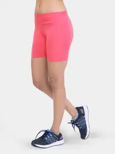 LAASA  SPORTS LAASA SPORTS Women Pink Skinny Fit Training or Gym Sports Shorts