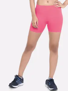 LAASA  SPORTS LAASA SPORTS Women Pink Skinny Fit Training or Gym Sports Shorts