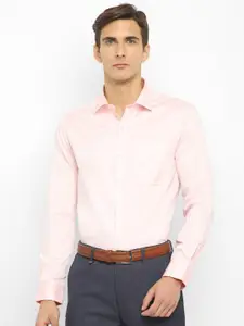 Turtle Men Pink Slim Fit Formal Shirt