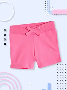 U.S. Polo Assn. Kids U S Polo Assn Kids Girls Pink Shorts