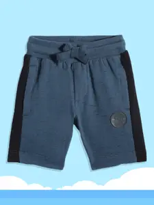 U.S. Polo Assn. Kids Boys Blue Pure Cotton Regular Shorts