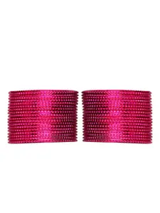Arendelle Set Of 36 Magenta Pink Bangles