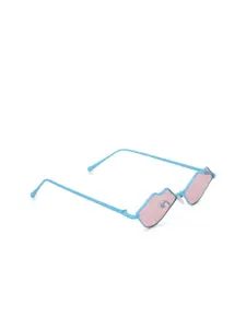 FOREVER 21 Women Pink & Blue Mirrored Lens Other Sunglasses