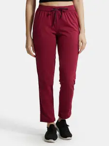 Jockey Cotton Rich Relaxed Fit Trackpants With Contrast Side Piping and Pockets