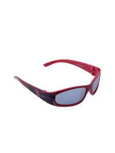 Marvel Boys Blue Lens & Red Sports Sunglasses with Polarised and UV Protected Lens