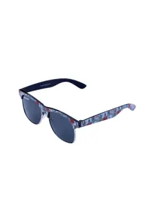 Marvel Boys Grey Lens & Blue Square Sunglasses with Polarised and UV Protected Lens