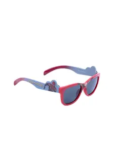 Marvel Boys Grey Lens & Red Rectangle Sunglasses with Polarized & UV Protected Lens