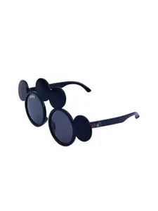 Disney Girls Grey Lens & Black Round Sunglasses TRHA15250