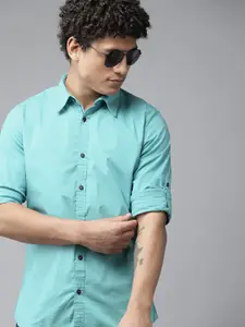 The Roadster Lifestyle Co. Slim Fit Opaque Casual Shirt
