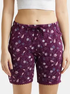 Jockey Printed Micro Modal Cotton Relaxed Fit Shorts -RX10