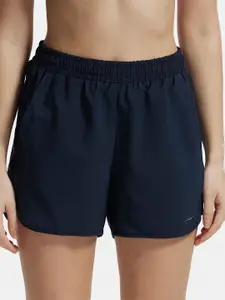Jockey Women Navy Blue Solid Lounge Shorts