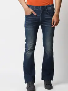 Pepe Jeans Men Blue Slim Fit Light Fade Stretchable Cotton Boot Leg Jeans