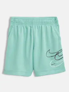 Nike Boys Teal Regular Shorts