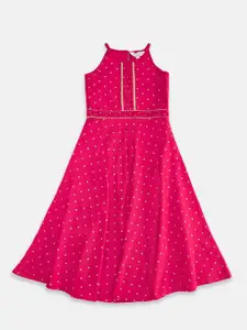 AKKRITI BY PANTALOONS Pink Maxi Dress