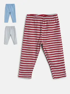 MINI KLUB MINI KLUB Boys Pack Of 3 Pure Cotton Track Pants