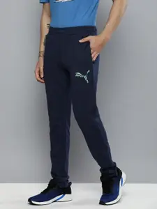 Puma Men Slim Fit Brand Logo Print Mid Rise Track Pants