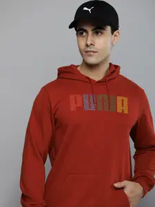 Puma Men Brand Logo Printed Hooded Pullover Regular Fit Sweatshirt