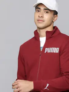 Puma Men Red Printed Slim Fit Sweatshirt