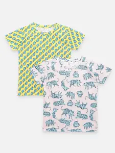 LilPicks Boys Pack of 2 Printed T-shirt