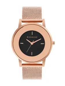 GIORDANO Women Black Mirrored Analogue Watch FA2052-33