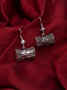 MORKANTH JEWELLERY Silver-Toned Contemporary Drop Earrings