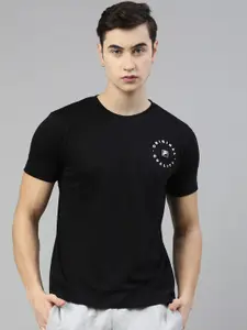 FILA Men Black Solid Running T-shirt