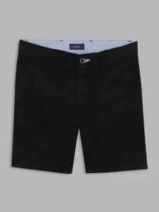GANT Boys Black Regular Fit Cotton Shorts