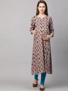 MomToBe Women Multi Printed Maternity Nursing  Kurta