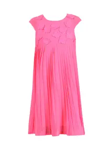 Miyo Girls Pink A-Line Maxi Dress