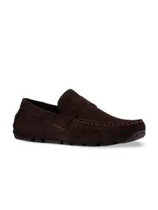 Clarks Men Brown Suede Driving Shoes