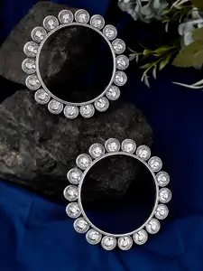 Silvermerc Designs Set of 2 Oxidised Silver-Plated Bangles
