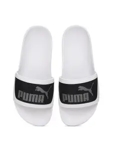 Puma Puma Men White & Black Printed Leadcat FTR Mono Sliders