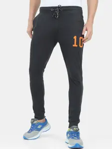 ARDEUR Men Charcoal Grey Cotton Joggers