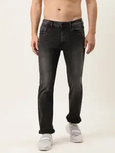Flying Machine Men Black Slim Fit Heavy Fade Stretchable Casual Jeans