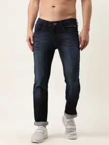 Flying Machine Men Navy Blue Micheal Slim Fit Light Fade Stretchable Jeans
