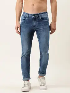 Flying Machine Men Blue Slim Tapered Michael Fit Light Fade Stretchable Jeans