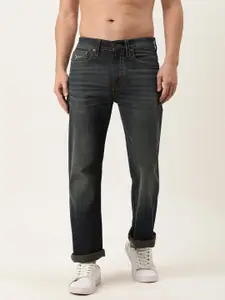 Flying Machine Men Blue Bruce Slim Fit Mid-Rise Light Fade Stretchable Jeans