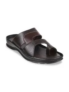 WALKWAY by Metro Men Brown Solid Comfort Sandals